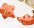 BACCARAT - Parure en cristal orange et o