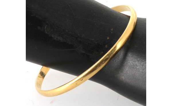 Bracelet jonc en or jaune 18 cts, poinço