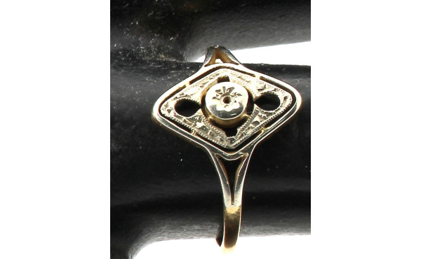 Monture de bague ancienne en or 18 cts, 