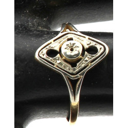 Monture de bague ancienne en or 18 cts, 