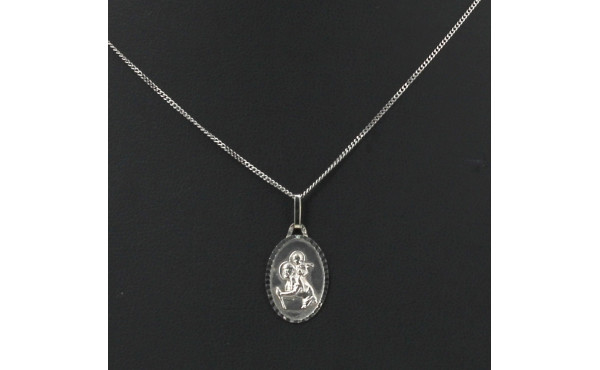 Médaille St Christophe sur chaîne, le to