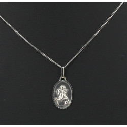 Médaille St Christophe sur chaîne, le to