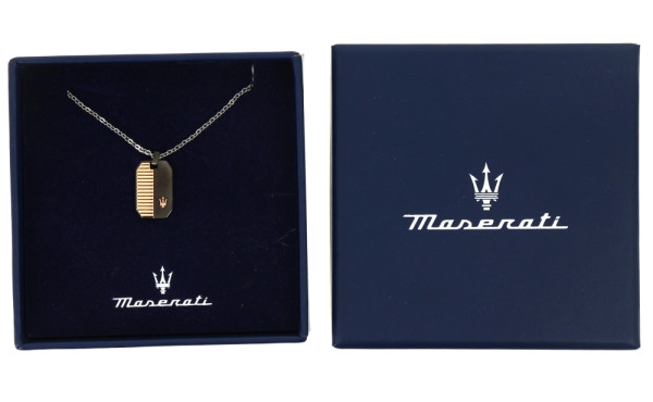 MASERATI - Pendentif sur chaîne en acier