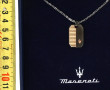 MASERATI - Pendentif sur chaîne en acier