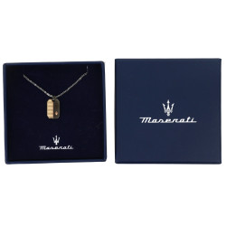 MASERATI - Pendentif sur chaîne en acier