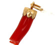 Pendentif en or et corail, non poinçonné