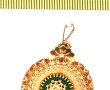 Pendentif rond ouvrant en or jaune 18 ct