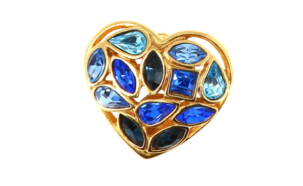 Yves SAINT LAURENT - Petite broche pende