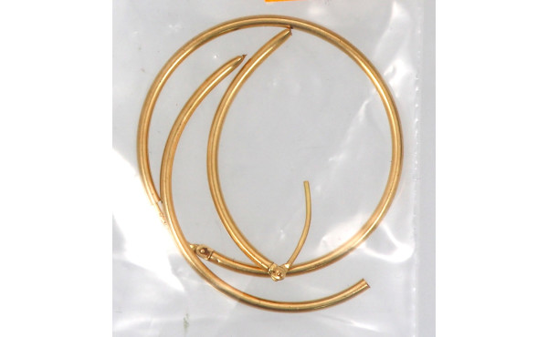 Paire de créoles en or jaune 18 cts (750