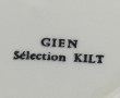 GIEN - "Sélection Kilt" - 10 assiettes à