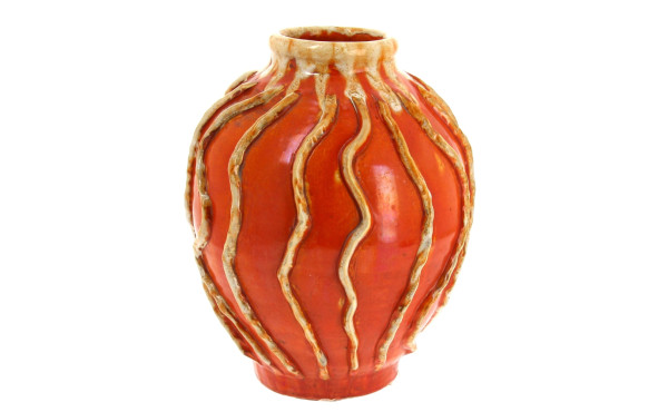 HENRIOT Quimper - RARE vase de forme ovo