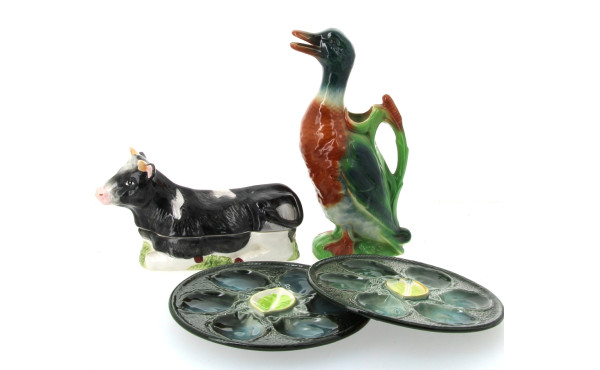 ST Clément - Pichet canard en barbotine 