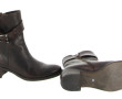 TRIVER - Bottines en cuir, coloris choco