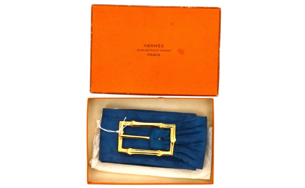 HERMES Paris - Ceinture à boucle en méta