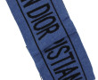 CHRISTIAN DIOR - Echarpe en laine bleu/g