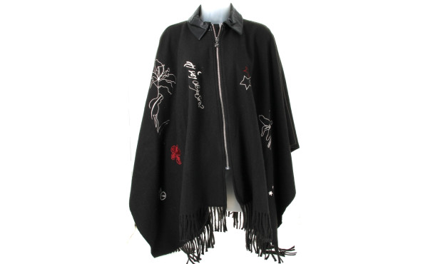 DESIGUAL - Poncho noir, neuf, prix bouti