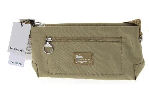 LACOSTE - Sac en toile beige, neuf, H 15