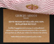 GIORGIO ARMANI - Bourse rose en velours,