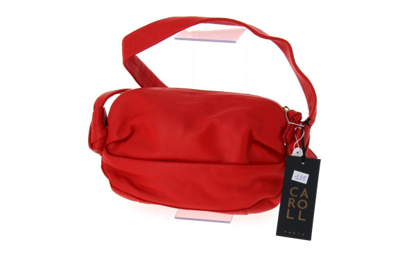 CAROLL - Sac de dame en cuir rouge, neuf