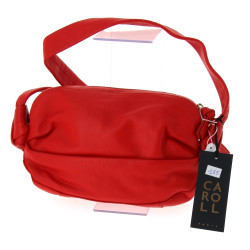 CAROLL - Sac de dame en cuir rouge, neuf