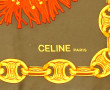 CELINE - Carré en soie à décor de passem