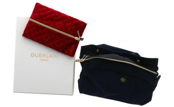 GUERLAIN - Pochette de toilette bleu mar