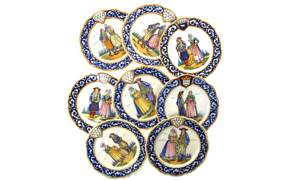 HENRIOT QUIMPER - Service de table en fa