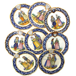HENRIOT QUIMPER - Service de table en fa