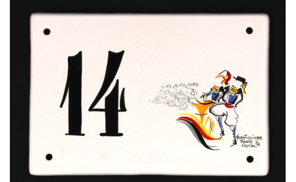 Henriot Quimper France, décor par COSTIO