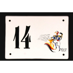 Henriot Quimper France, décor par COSTIO