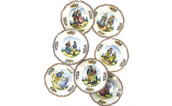 HENRIOT QUIMPER - Service de table en fa