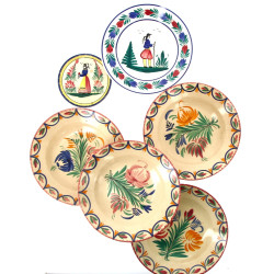 QUIMPER - Lot comprenant un dessous de b