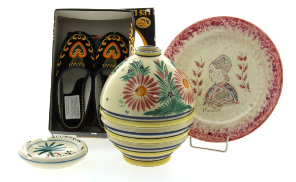 HB Quimper (avant 42) - Vase boule en fa