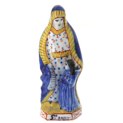 HR QUIMPER - "Ste Anne", sujet en faïenc