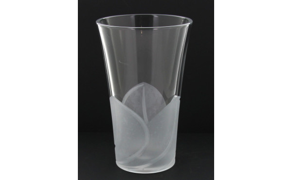 JC DURAND - Vase en cristal transparent 