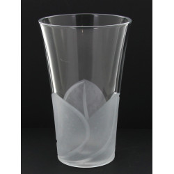 JC DURAND - Vase en cristal transparent 