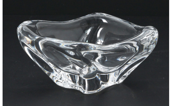 DAUM France - Coupelle en cristal, signé