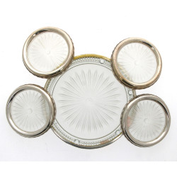 Dessous de plat rond et 4 dessous de bou