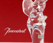 BACCARAT - Angelot en cristal, signé, H 