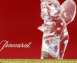 BACCARAT - Angelot en cristal, signé, H 