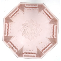 MULLER Frères - Vasque en verre rose pre