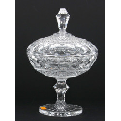 Drageoir en cristal moulé, H 26,5 x diam