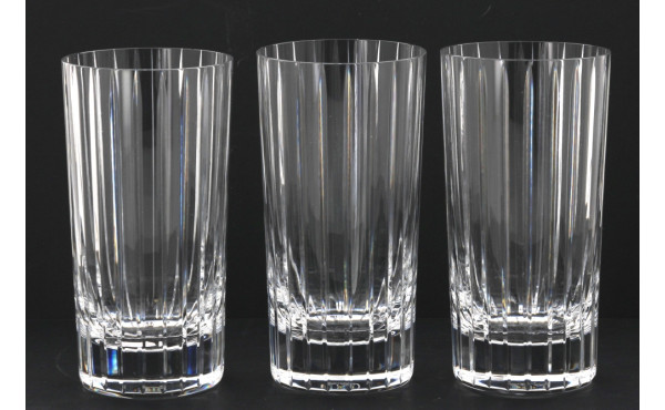 BACCARAT - 5 verres à orangeade en crist