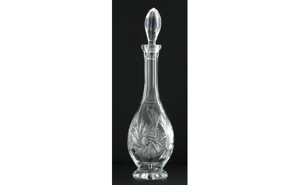 Carafe en cristal taillé, avec bouchon, 