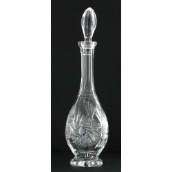 Carafe en cristal taillé, avec bouchon, 