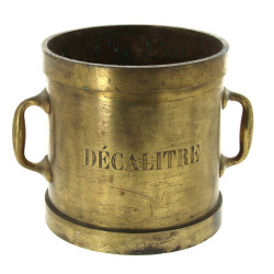 DECALITRE - Mesure à deux anses en bronz