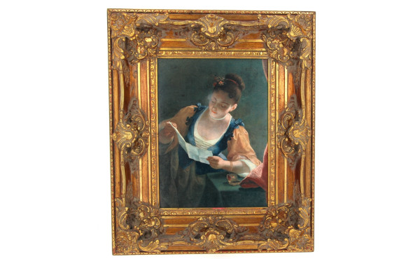 Cadre doré de style rocaille 62 x 52 cm 