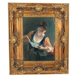 Cadre doré de style rocaille 62 x 52 cm 