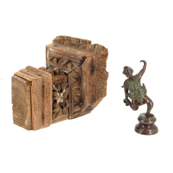 Statuette de danseuse thaïlandaise en br