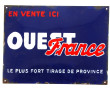 OUEST FRANCE - PLAQUE publicitaire bombé